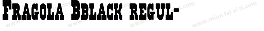 Fragola Bblack regul字体转换